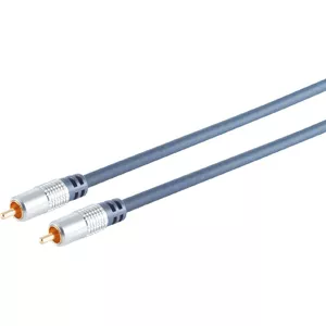 Разъем CINCH (RCA) ShiverPeaks 90022-10MHQ — кабель 10 м хром, позолоченные контакты