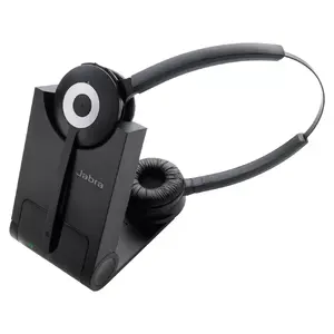 Austiņu komplekts Dell Jabra PRO 930 Duo — bezvadu Bluetooth, birojam/klientu centram, 120 m darbības rādiuss, 80 g, melns