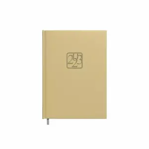Planning notebook Buroodisain 241728-008 A5 beige — planning notebook, A5 size, beige cover