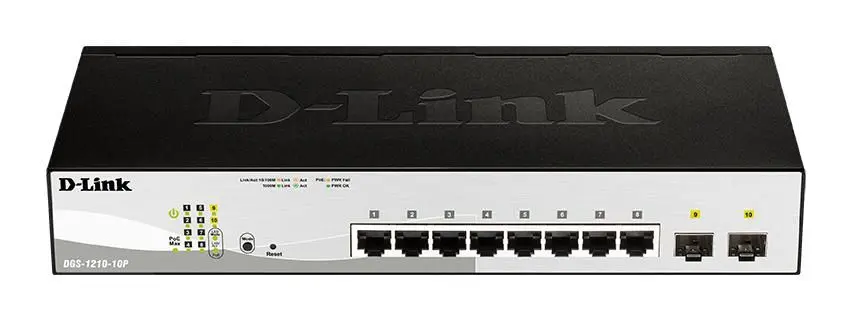 Pārvaldāms slēdzis D-Link DGS-1210-10P, DGS-1210-10P/E, 0790069467721