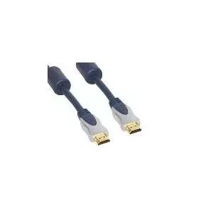 HDMI kabelis ShiverPeaks 77473-MHQ 3,0 m ar hromētām metāla kontaktligzdām un zelta pārklājuma kontaktiem