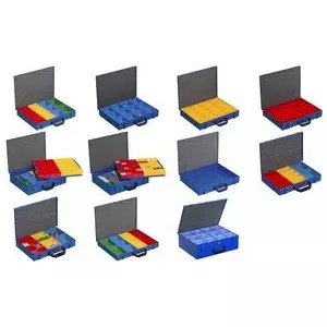 Small parts case allit EuroPlus Pro M 44XH-12L — powder-coated steel, blue, model 454131