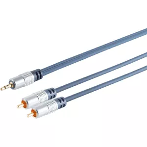 Аудиокабель ShiverPeaks 30832-MHQ — 2x RCA (стерео) на 3.5 мм джек, 1,5 м