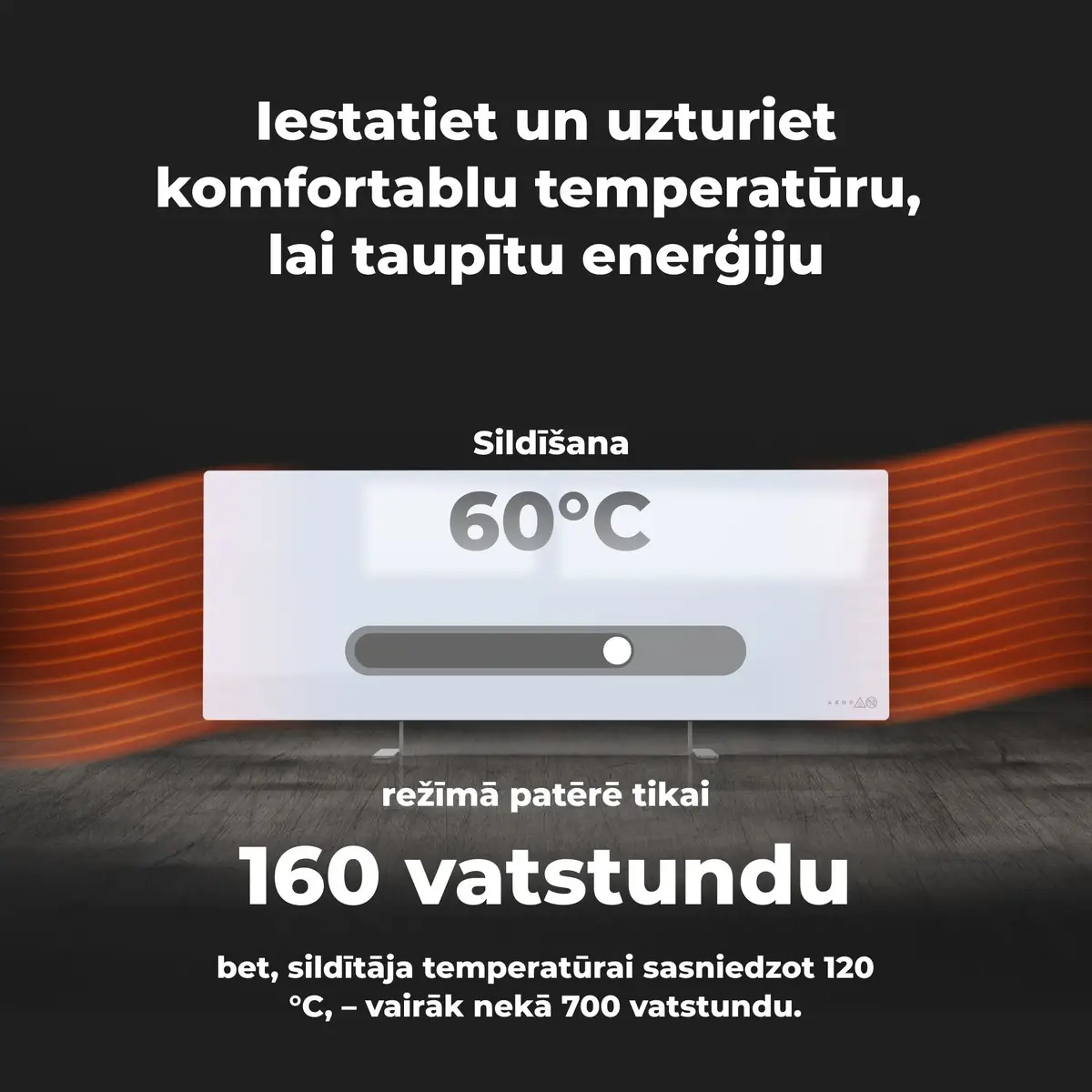 Инфракрасный электрический обогреватель AENO Premium Eco Smart Heater Photo 9