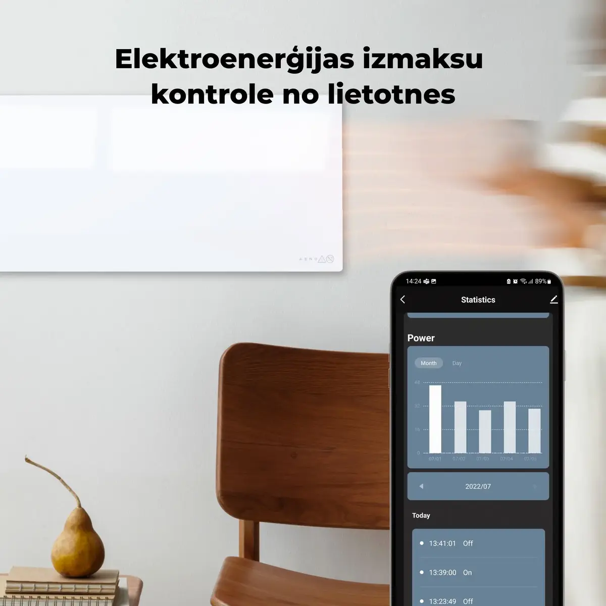 Инфракрасный электрический обогреватель AENO Premium Eco Smart Heater Photo 10