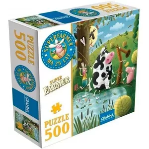 Jigsaw Puzzle Granna Superfarmer — 500 pieces, educational family puzzle