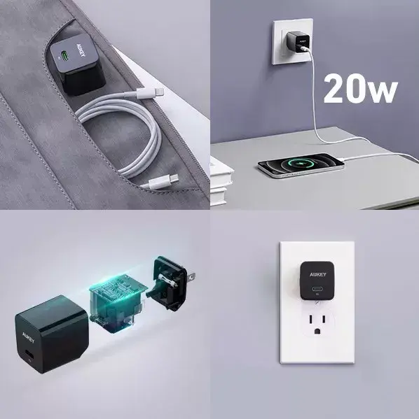 Aukey PA-Y20S 20W USB-C wall charger Photo 2