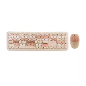 Bezvadu tastatūras + peles komplekts MOFII 666 2.4G (bēšs)
