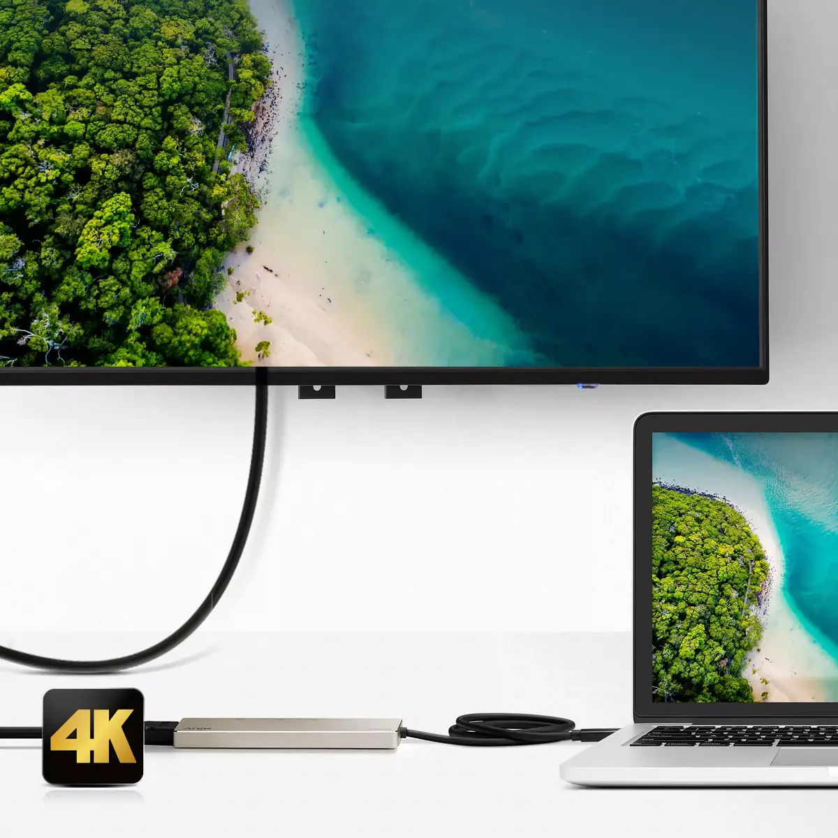 Lenovo ATEN USB-C Multiport Mini Dock with Power Pass-Through Photo 6
