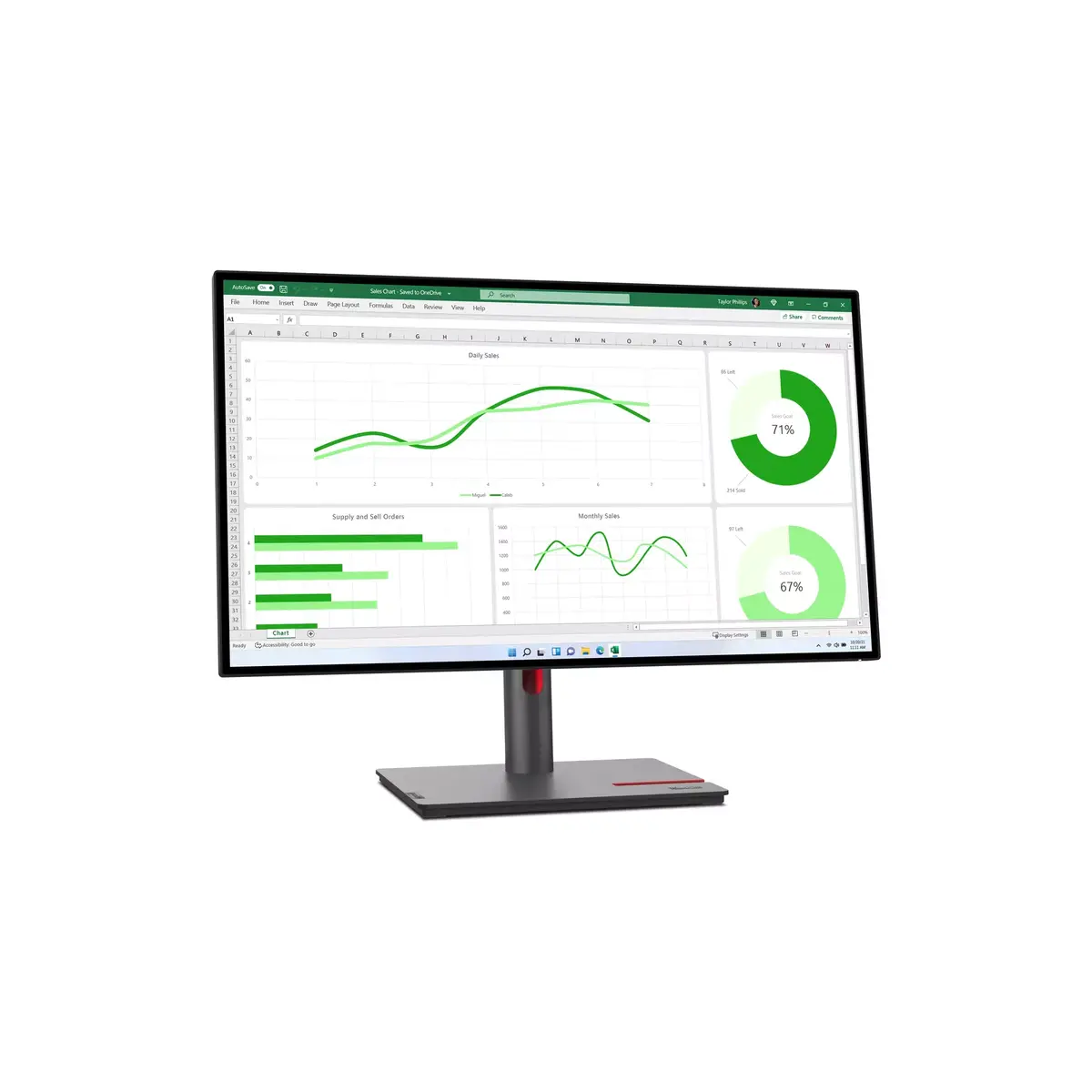 Monitors Lenovo ThinkVision P27q-30 Photo 3
