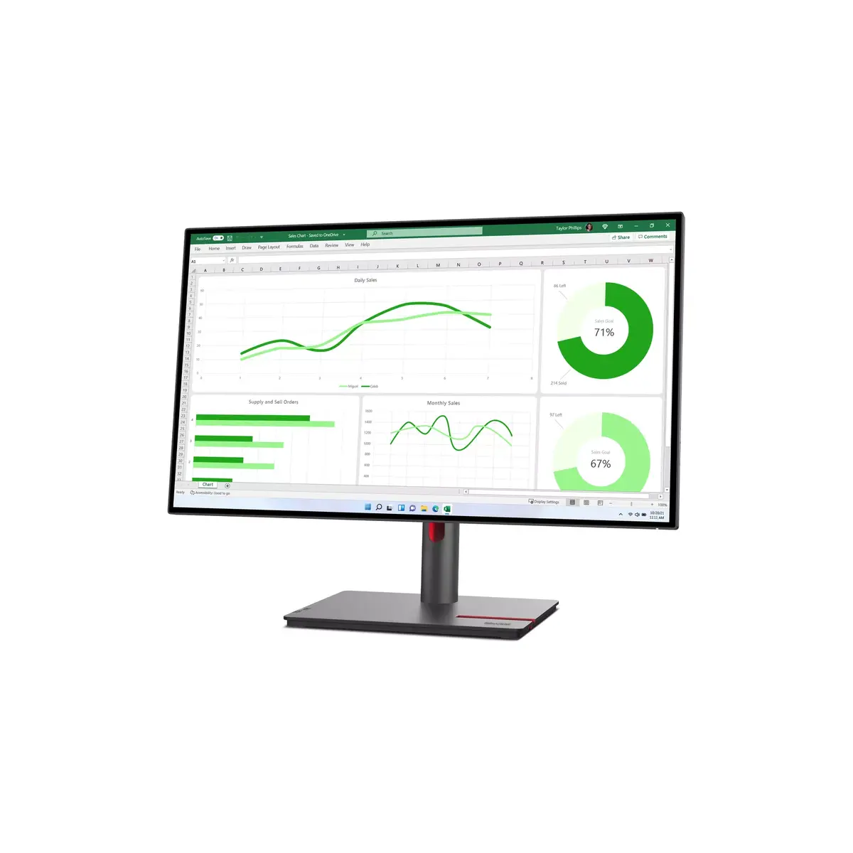 Monitors Lenovo ThinkVision P27q-30 Photo 4