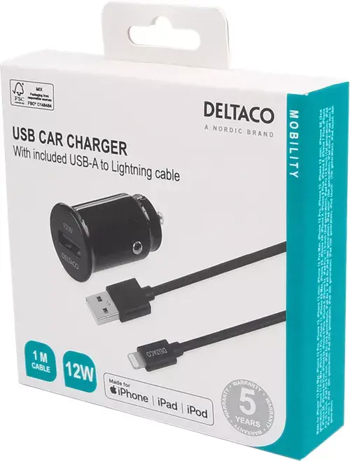 Зарядное устройство Deltaco USB-CAR130 Photo 4