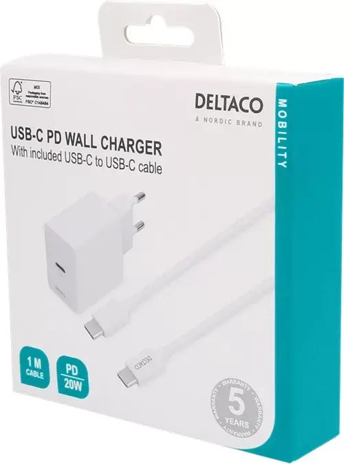 Mobilā ierīce lādētājs Deltaco USBC-AC146 Photo 6