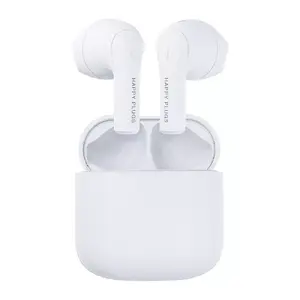 Austiņas happy plugs JOY TWS ievietojamas Bluetooth zvaniem, mūzikai un sportam — baltas, 20–20000 Hz