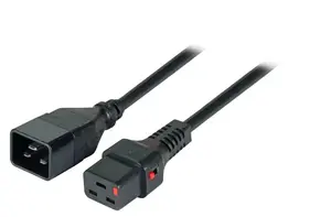 EFB Elektronik EK607SW.3 Power Cable, 3m, C20 to C19 Connectors, Black