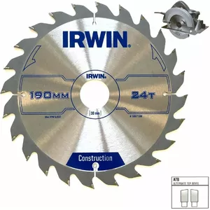Дисковое пильное полотно Irwin 1897204 с зубцами ATB