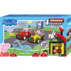 Гоночный набор с трассой CARRERA Peppa Pig Soopbox Race для детей от 3 лет, разноцветный