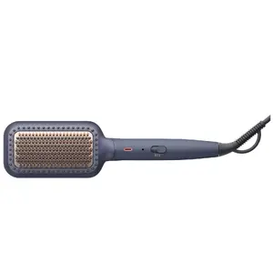 Straightening brush Philips BHH885/00 — ceramic PTC heater, 3 heat levels, 1.8 m cord, blue