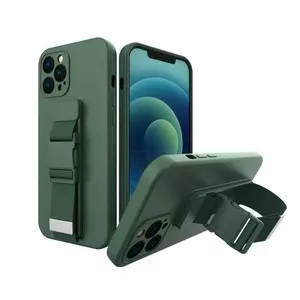 Чехол-ремешок iLike для Samsung Galaxy A22 5G, TPU с воздушными амортизаторами, тёмно-зелёный
