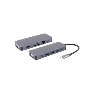Laptop dock S/CONN 14-05028 Wired USB 3.2 Gen 1 Type-C Grey