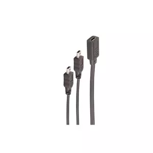 USB кабель ShiverPeaks BS13-20022 0.3м USB C Mini-USB B Черный