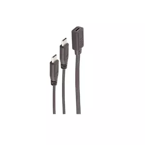 USB kabelis ShiverPeaks BS13-20020 USB 2.0 0.3m 2x USB C Melns
