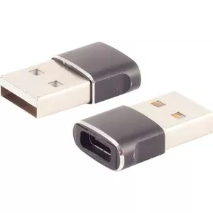 USB A to USB C adapter ShiverPeaks 14-05034 — USB 2.0, slim metal housing