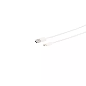 USB cable S/CONN 14-13040 0.5m USB A USB C White