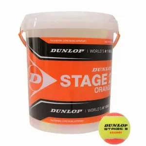 Теннисные мячи Dunlop STAGE 2 ORANGE 60 ведер ITF