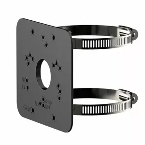 Pole mount bracket DAHUA PFA152-E-B for CCTV camera poles, weather-resistant metal construction