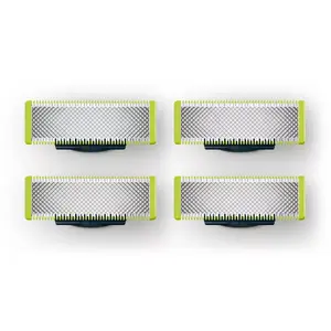 Сменная бритвенная головка Philips Norelco OneBlade QP240/50 — 4 металлических насадки, серебристый