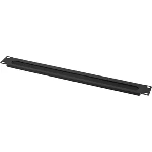 Kabeļu pārvaldības sliede helos 328897 1U melna 48,3 cm
