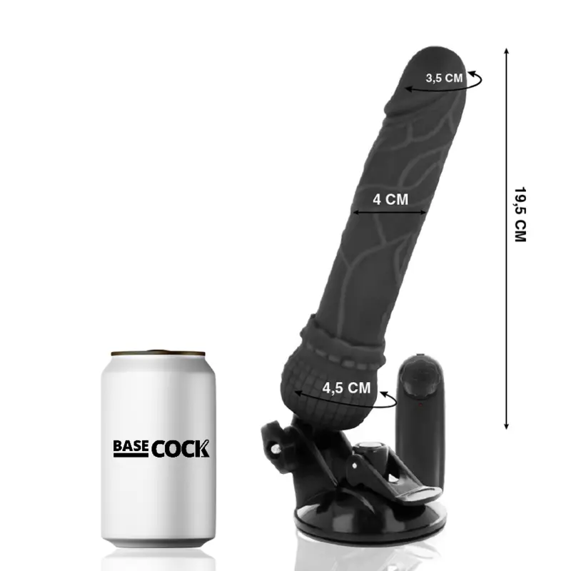 Реалистичный силиконовый вибратор BASECOCK с пультом Photo 2