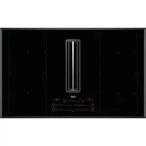 Induction hob with extractor AEG CCE84779FB, 4 zones, touch control