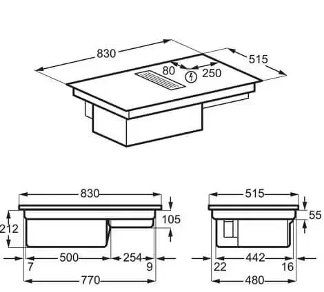 Induction hob AEG CCE84779FB Photo 2