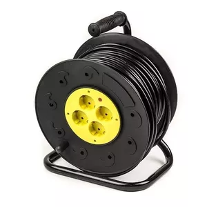 Удлинитель power plant PPRA16M50S4L 50 м, 4 розетки, 3x2.5 мм²