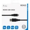 DELTACO USB 2.0 Micro-B cable 3 m Photo 3