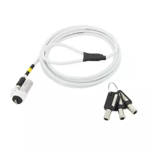 Cable Lock Mobilis 001328 White 1.8 m Key Lock