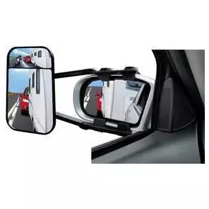 Rearview mirror IWH Caravanspiegel XL Duo 220 mm x 125 mm, exterior caravan towing mirror