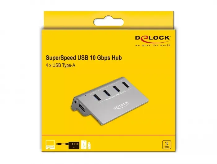 DeLOCK 64181 USB centrmezgls 3.2 Gen 2 Photo 5