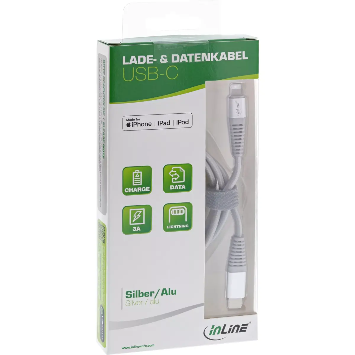 InLine USB-C Lightning cable 2m Photo 2
