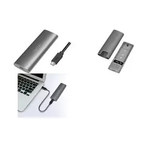 LogiLink UA0389 External M.2 NVMe & SATA HDD/SSD Case USB 3.1 Silver