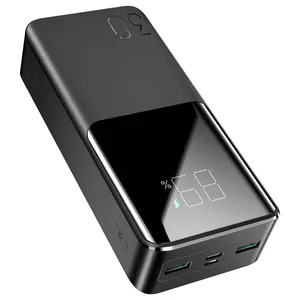 Power bank Joyroom JR-QP193 — LiPo 30000 mAh, 3 ports (2×A, 1×C), 22.5W, black