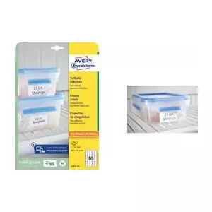 Freezer labels AVERY L7976-25 99.1 x 67.7 mm white cold-resistant paper