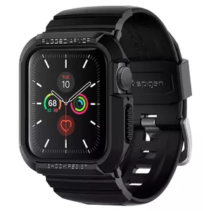 Case Spigen Rugged Armor Pro for Apple smartwatches, Black, TPU