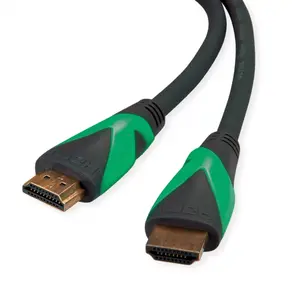ROLINE HDMI Cable 1m Type A Male to Male Gold Plated Black