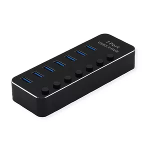 USB Hub ROLINE 14.02.5057 USB 3.2 Gen 1 Type-A 5120 Mbit/s Black