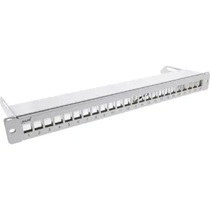 InLine Blank Patch Panel 24 Port 1U Light Grey