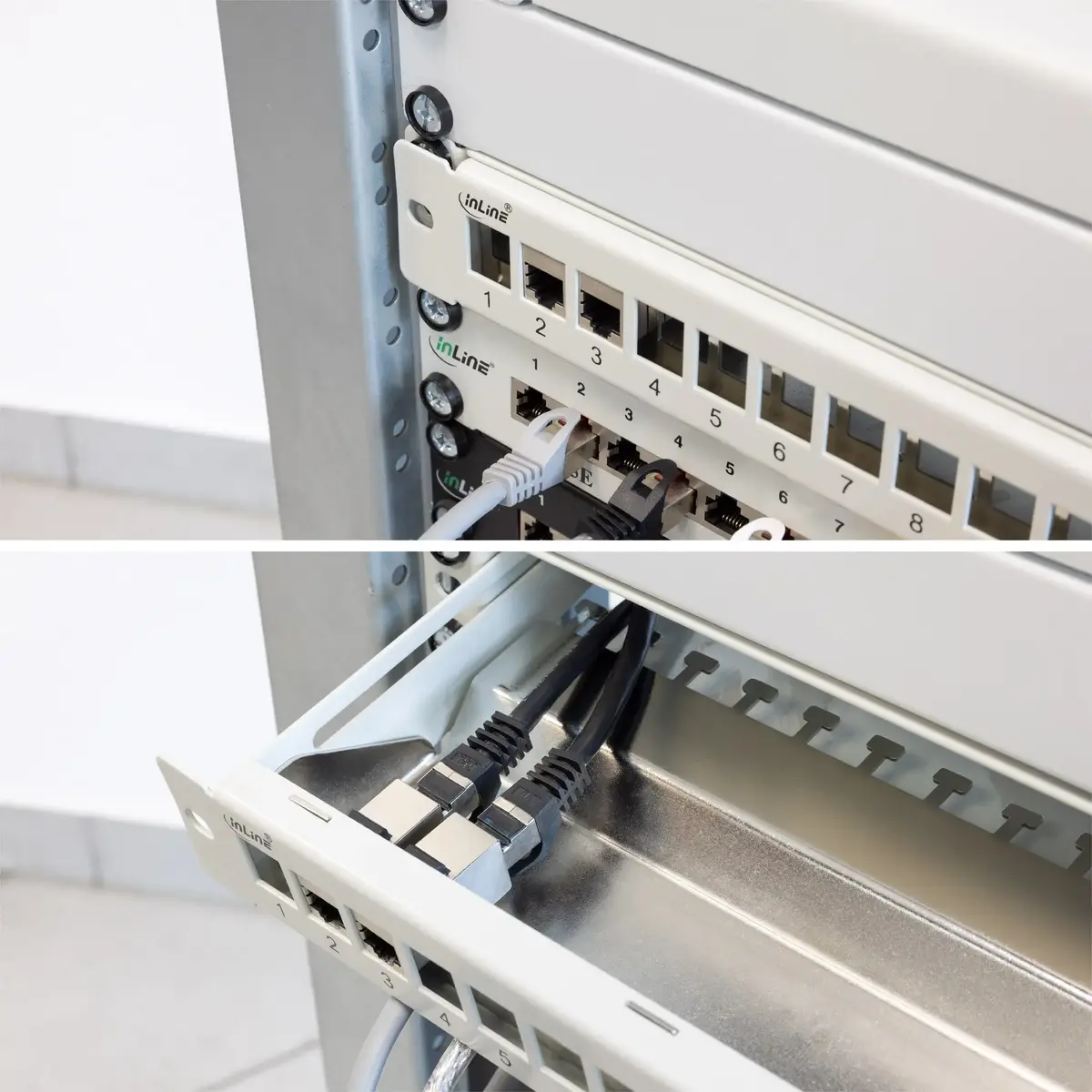 InLine Blank Patch Panel 76824J 19" 24 Port 1U Photo 7