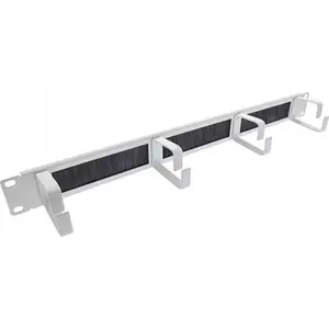 Kabeļu pārvaldības panelis InLine 19111M 1U pelēks 19" ar suku